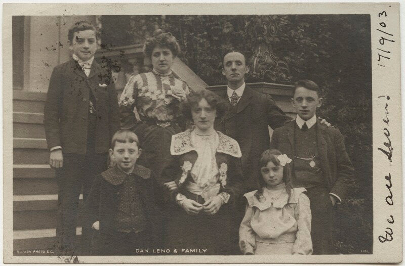 'dan leno & family' (including dan leno and sarah lydia galvin (née reynolds)) npg x20007