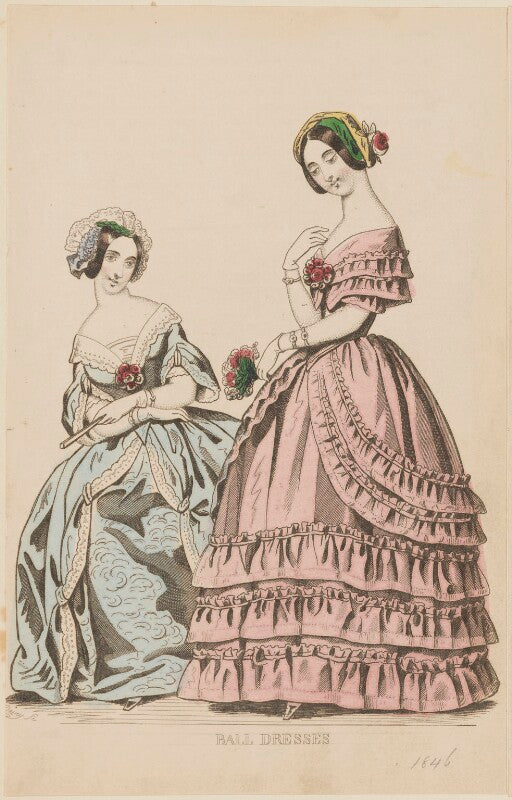 'ball dresses', march 1845 npg d47961