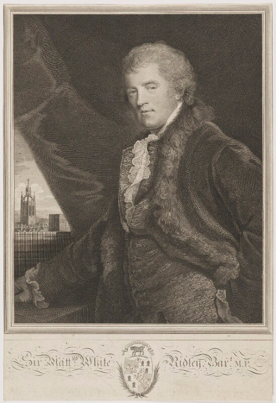 Sir matthew white ridley, 2nd bt npg d39761