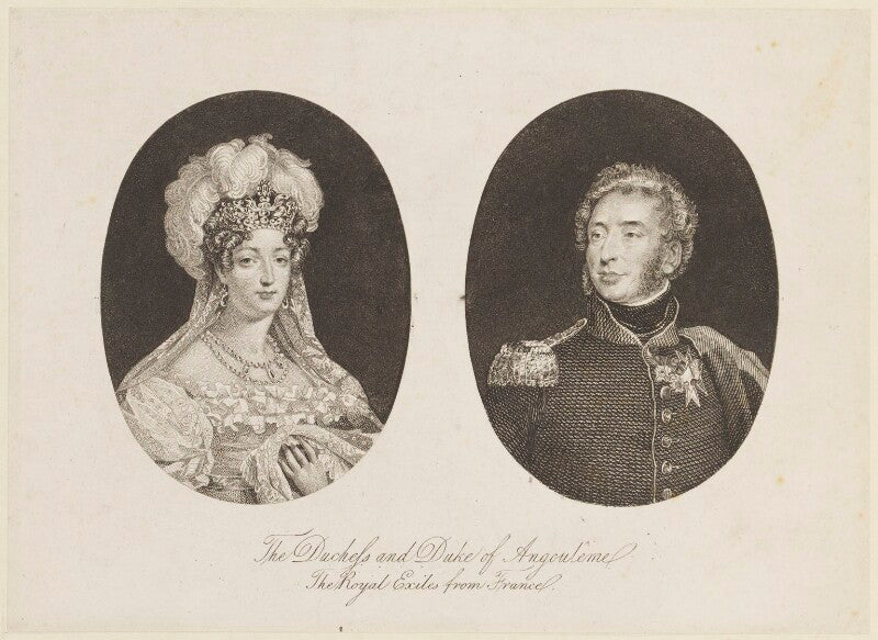 Marie thérèse charlotte, duchesse d'angoulême; louis antoine de bourbon, duc d'angoulême npg d15840
