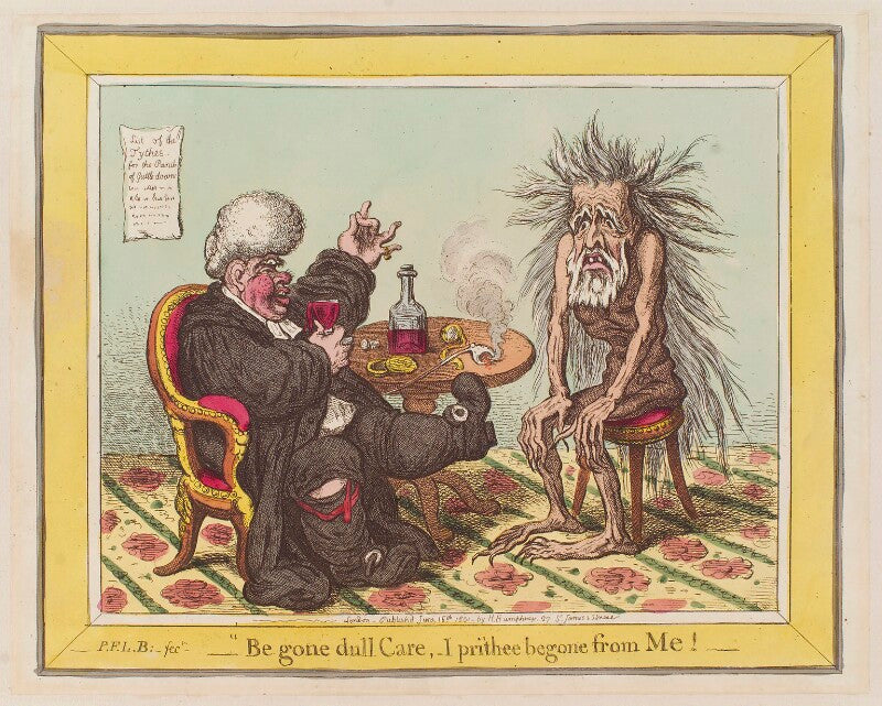 'be gone dull care, i prithee begone from me!' npg d12765