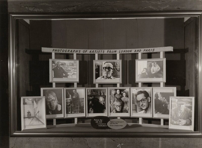 Display window for ida kar's exhibition, 'forty artists from london and paris', gallery one npg x129575