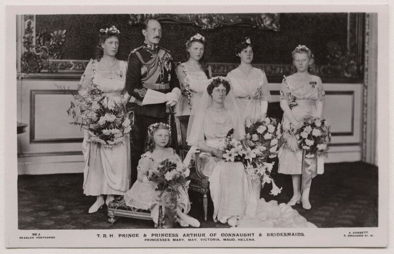 't.r.h. prince & princess arthur of connaught bridesmaids' npg x33261