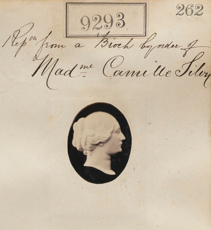 'reproduction from a brooch by order of madame camille silvy' npg ax59114