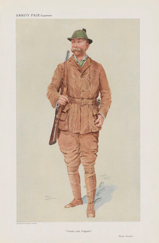 Walter winans ('men of the day. no. 1175. "tracks and triggers."') npg d45489