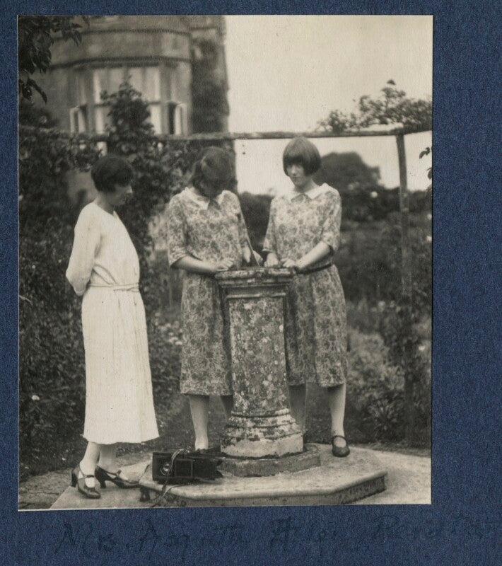 Katharine frances asquith (née horner); lady helen frances asquith; perdita rose mary jolliffe (née asquith), lady hylton npg ax141808