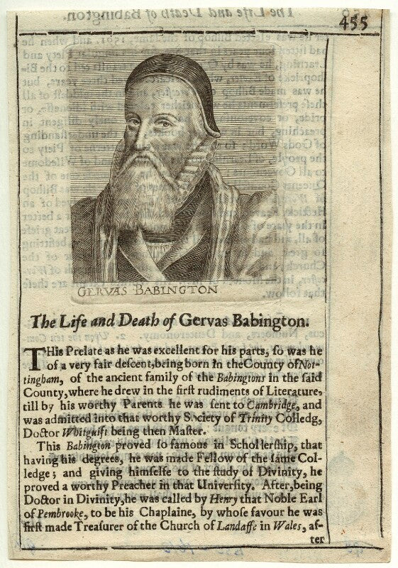 Gervase babington npg d33678