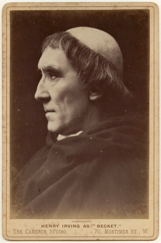 Sir henry irving as thomas à beckett in 'becket' npg x197317