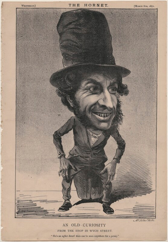 John clarke ('an old curiosity from the shop in wych street') npg d48226