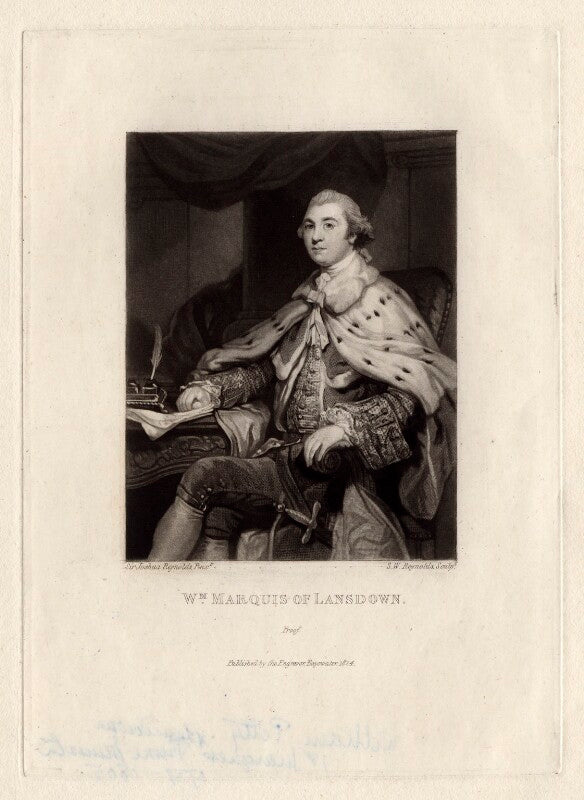 William petty, 1st marquess of lansdowne (lord shelburne) npg d3536