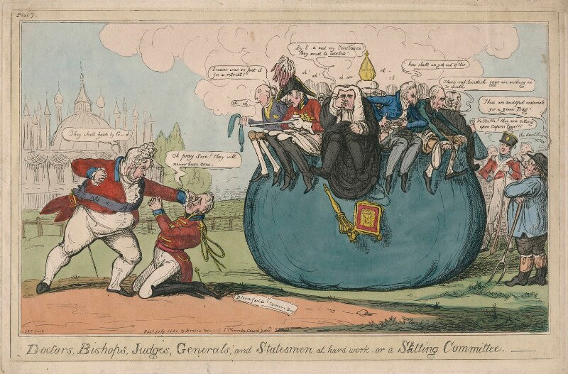 Doctors, bishops, judges, generals, and statesmen at hard work on a sitting committee npg d48671