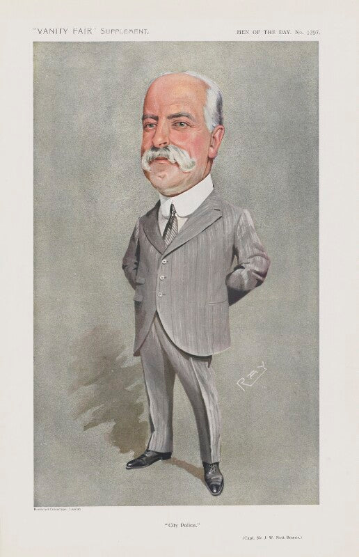 Sir john william nott bower ('men of the day. no. 1297. "city police."') npg d45628