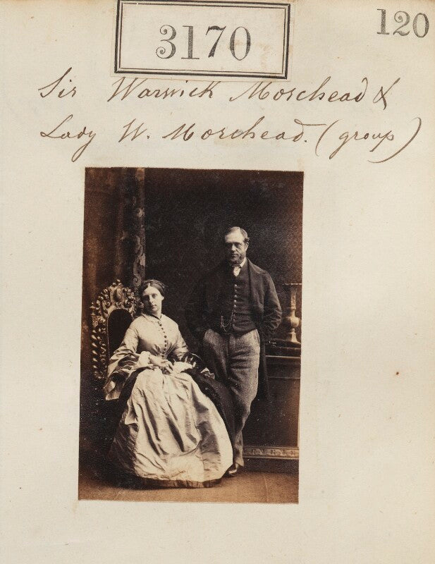 Selina anne (née harcourt), lady morshead; sir warwick charles morshead, 3rd bt npg ax52569