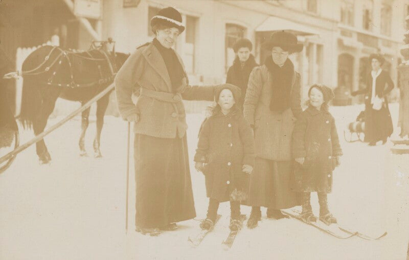 Eveleen myers (née tennant); e.q. nicholson; elsie myers (née palmer); eveleen ('eve') clarke (née myers) npg ax68452