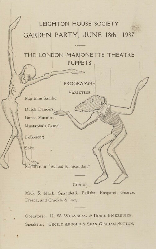 London marionette theatre npg d43231