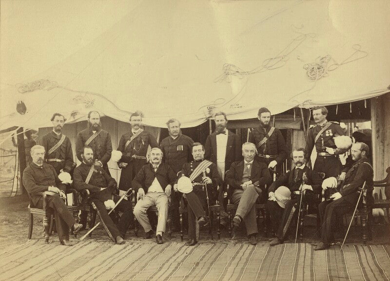 Group of officials, simla npg x129640