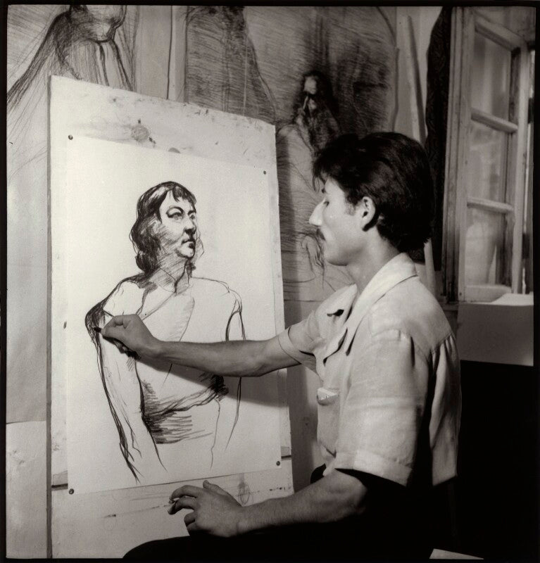 'armenian artist sketching ida kar' npg x135152