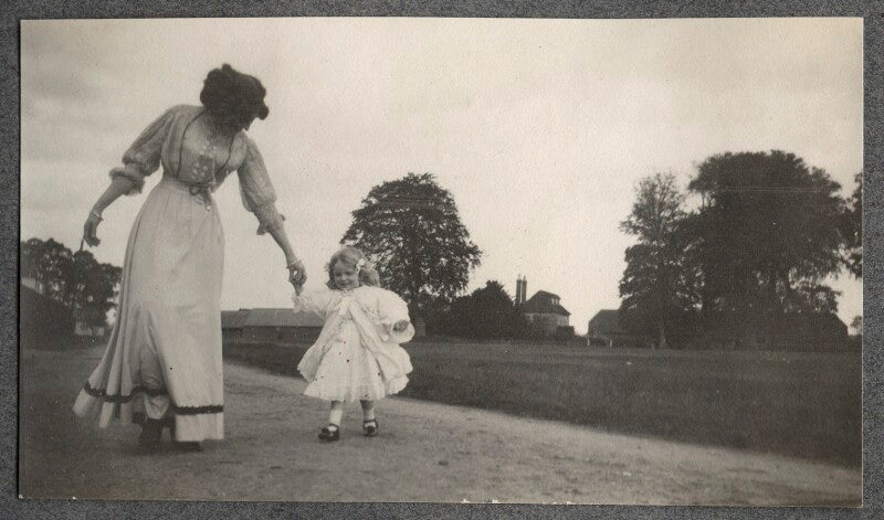 Lady ottoline morrell; julian vinogradoff (née morrell) npg ax140081