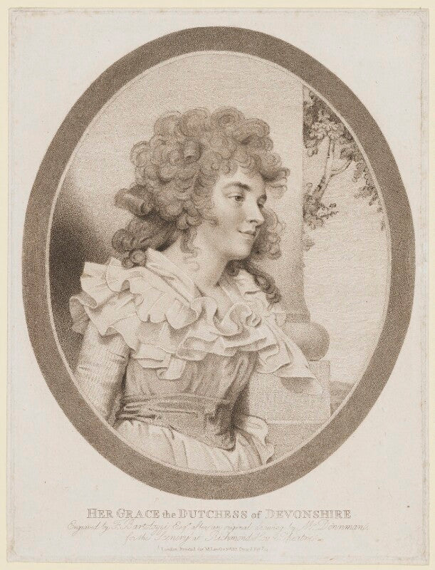 Georgiana cavendish (née spencer), duchess of devonshire npg d35166