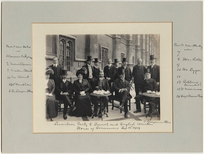 Luncheon party to french and english aviators npg x126224