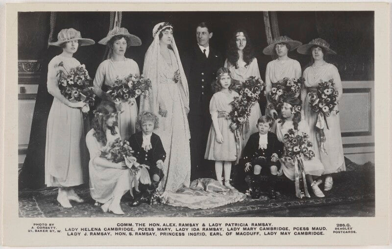 The hon. alexander ramsay and patricia ramsay on their wedding day npg x193085