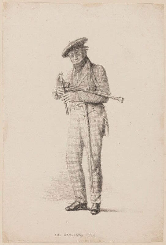 "the wandering piper" (unknown sitter) npg d42542
