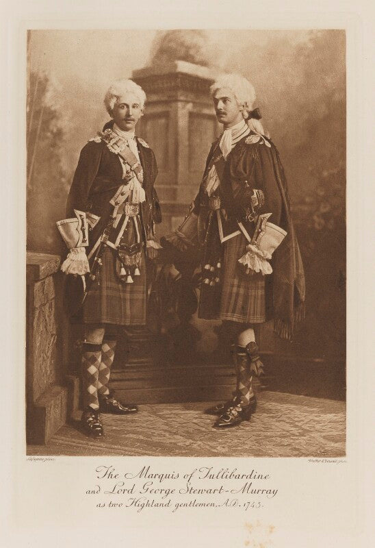 John george stewart murray, 8th duke of atholl when marquess of tullibardine and lord george stewart murray as two highland gentlemen, a.d. 1745 npg ax41268