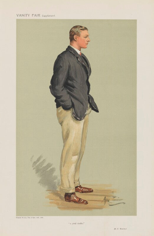 Robert croft bourne ('men of the day. no. 1272. "a good stroke."') npg d45602