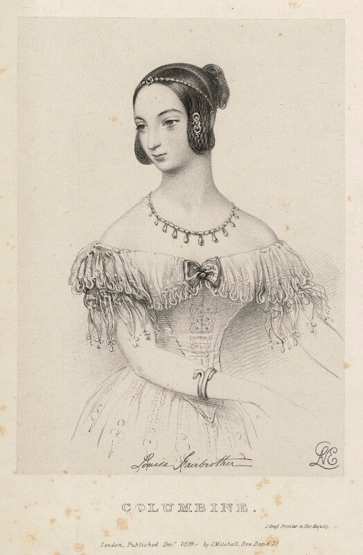 Louisa fairbrother ('mrs fitzgeorge') as columbine npg d22385