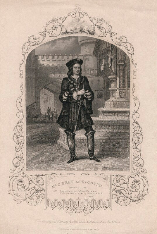 Charles john kean as gloucester in 'richard iii' npg d3450