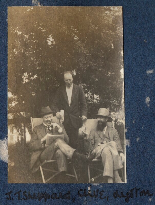 Sir john tresidder sheppard; clive bell; lytton strachey npg ax140548