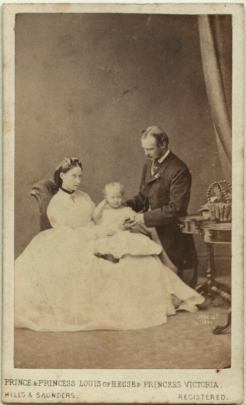 The duke and duchess of hesse and by rhine with their eldest daughter npg ax46179