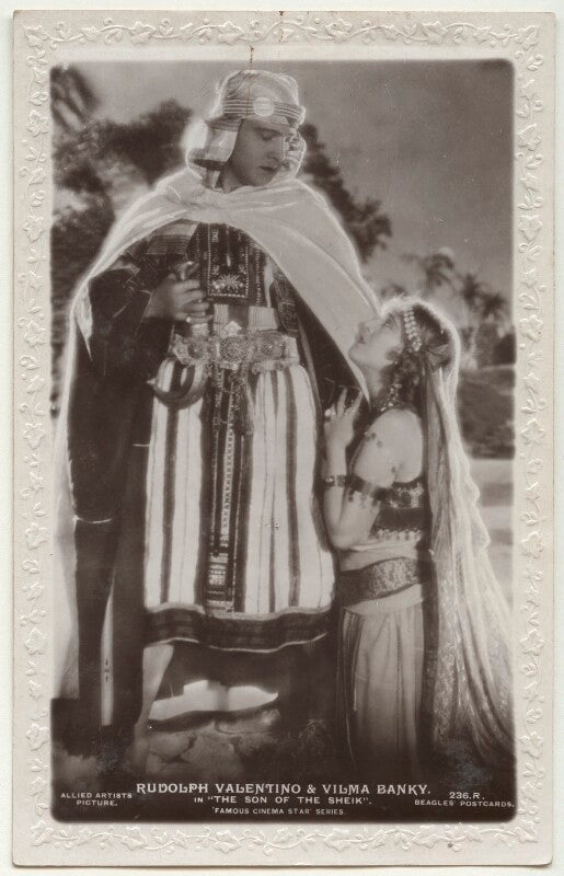 Rudolph valentino and vilma bánky in 'the son of the sheik' npg ax160199