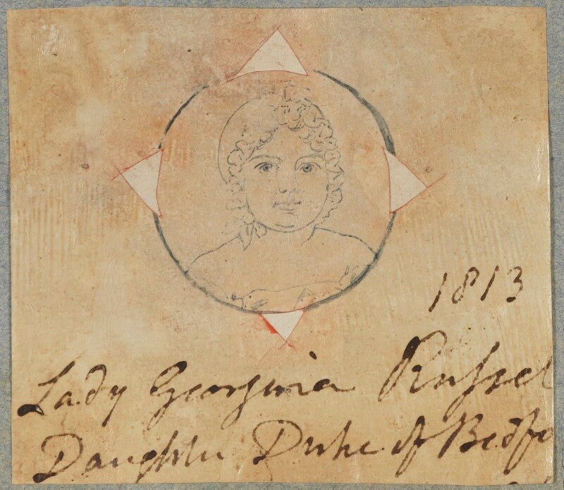 Lady georgiana elizabeth russell (later mrs romilly) npg d17680