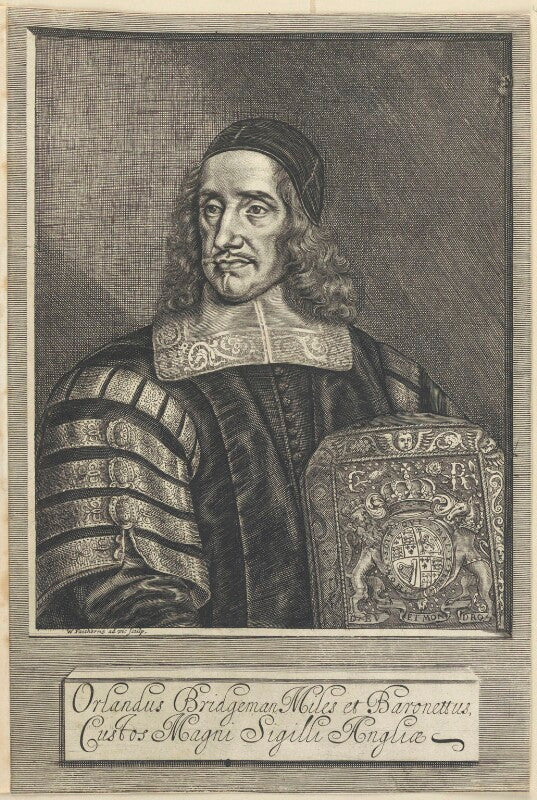 Sir orlando bridgeman, 1st bt npg d22652