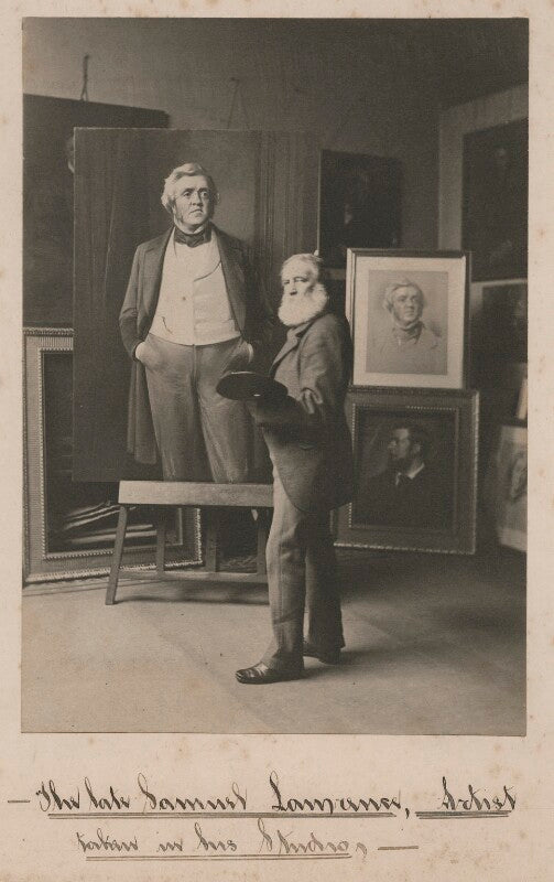 Samuel laurence with portraits of william makepeace thackeray npg x196202
