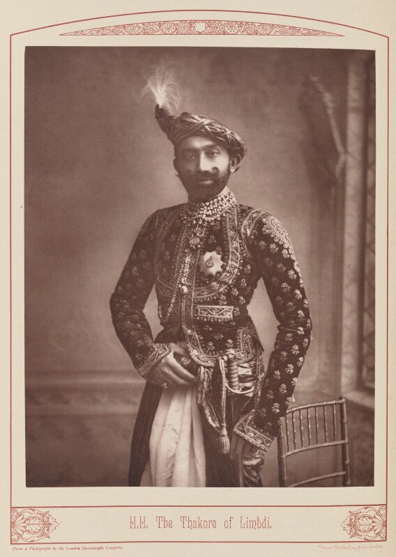 Sir jaswantsinghji fatehsinghji, thakur sahib of limbdi npg ax28684