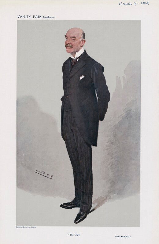 William henry armstrong fitzpatrick watson armstrong, 1st baron armstrong ('men of the day. no. 1108. "the ogre."') npg d45422