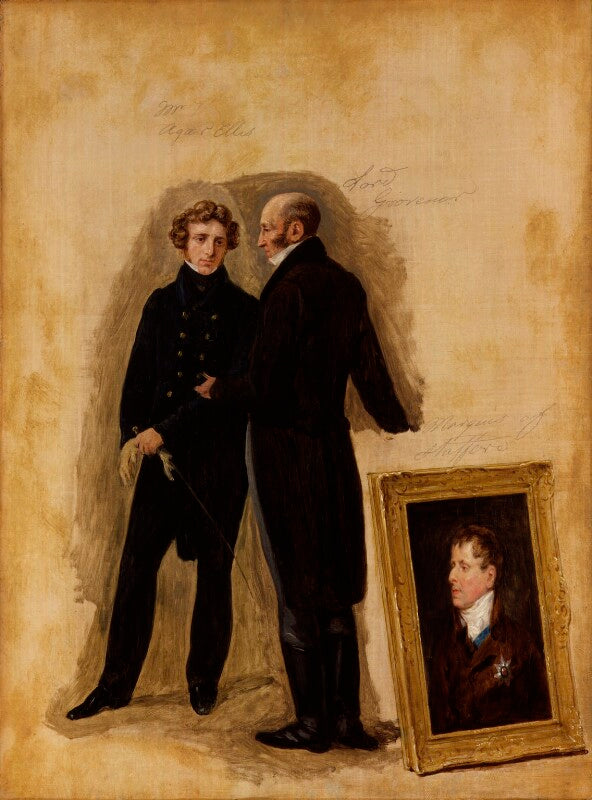 Study for 'patrons and lovers of art' npg 794