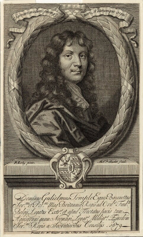 Sir william temple, bt npg d29820