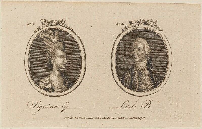 'signiora g and lord b ' (signora gabrielli) npg d14304