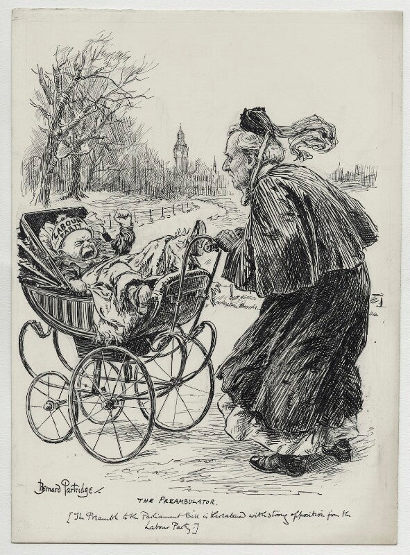 The preambulator (herbert henry asquith, 1st earl of oxford and asquith) npg d9962