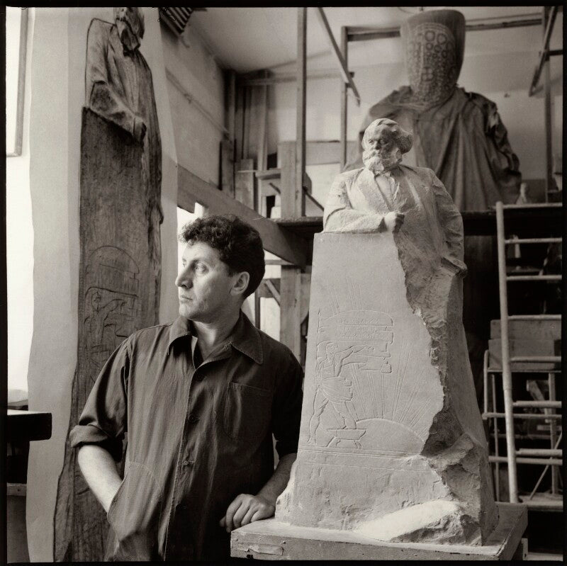 Lev efimovich kerbel with works including his monument to karl marx npg x134757