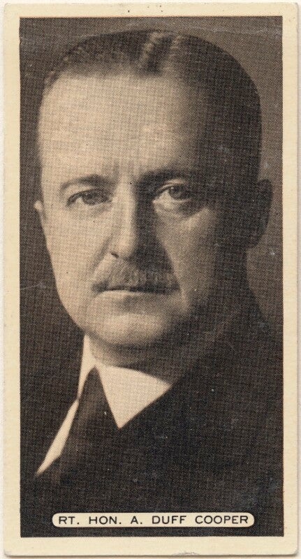 (alfred) duff cooper, 1st viscount norwich npg d49109