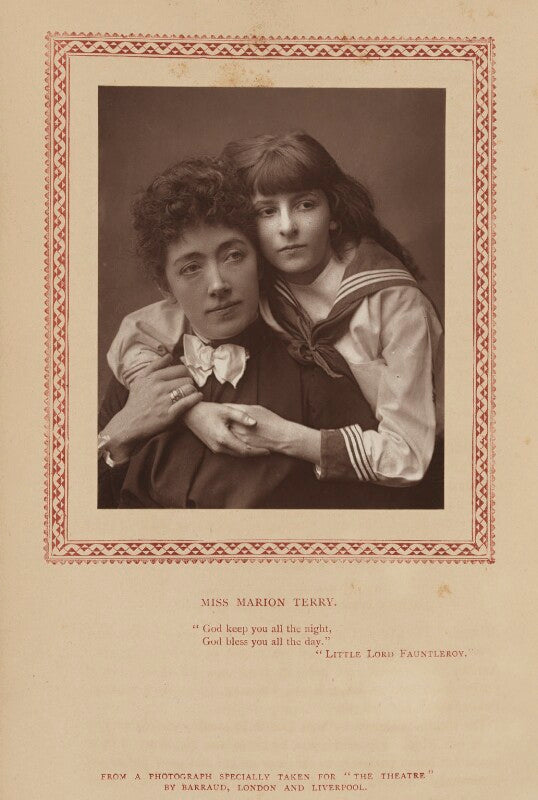 Marion terry as mrs errol and vera beringer as cedric errol in 'the real little lord fauntleroy' npg ax9347
