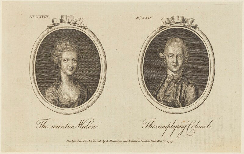 'the wanton widow and the complying colonel' (lady anne hamilton) npg d16090