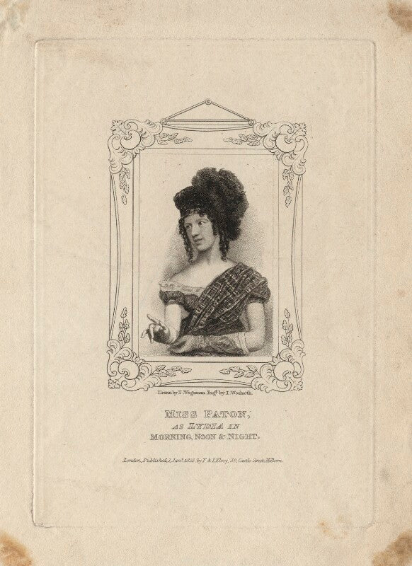 Mary ann paton (mrs wood) as lydia in 'morning, noon & night' npg d8527