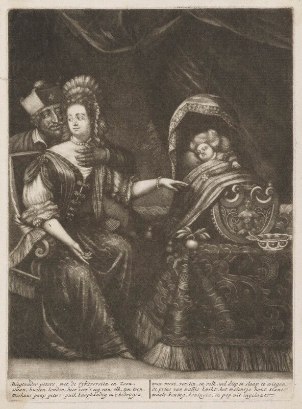 Sir edward petre, 3rd bt; mary of modena; prince james francis edward stuart npg d10694