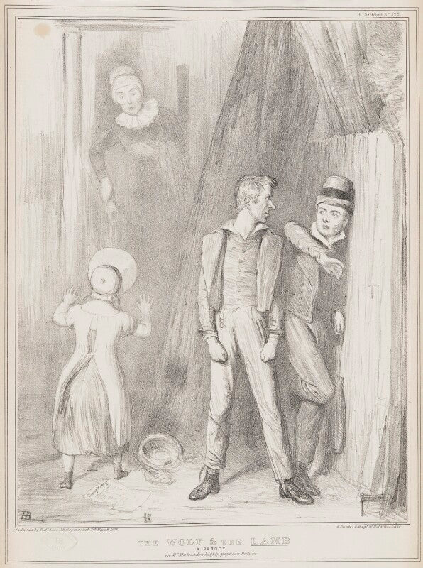 The wolf & the lamb npg d41459