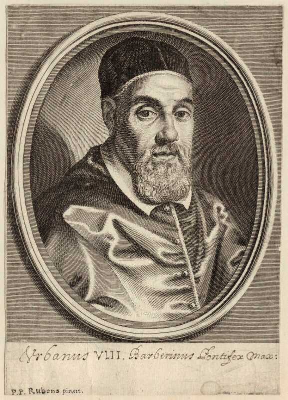 Pope urban viii (maffeo barbarini) npg d26217